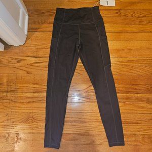 Promover Gray Small NWT Capri Spandex Pants Pockets Small Tummy Control